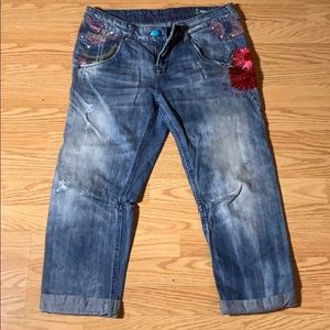 DESIGUAL SEQUINED JEANS